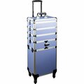 Ver Lavender Stripe Pro Makeup Rolling Case JMT003-620